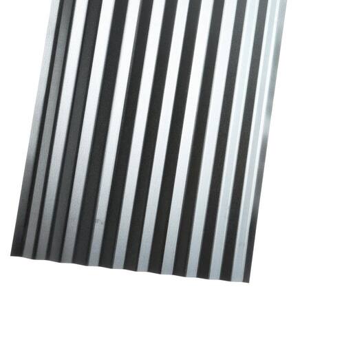 Roof Panel, Corrugated, Galvanized Steel, 29-Gauge, 8 ft.