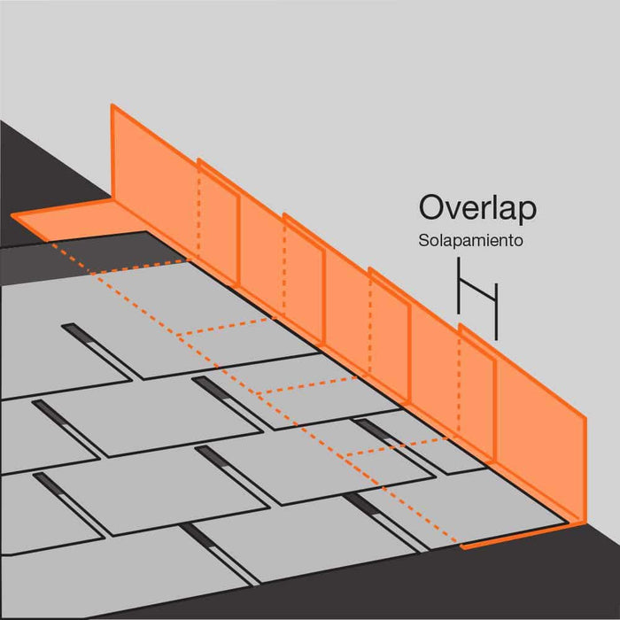 Step Flashing 3 in. x 7 in. Galvanized Steel Metallic 28-Gauge (25-Pack)