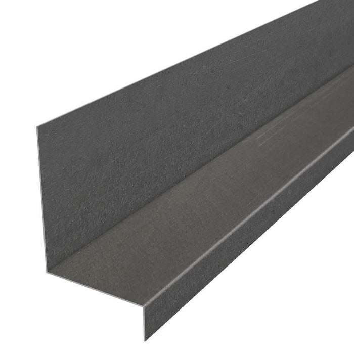 Z Bar Flashing 2 in. x 1-1/2 in. x 1/2 in. x 10 ft. Water Table Bonderized Steel Gray 28-Gauge