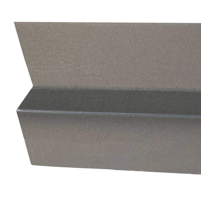 Z Bar Flashing 1 in. x 10 ft. Bonderized Steel Gray 28-Gauge