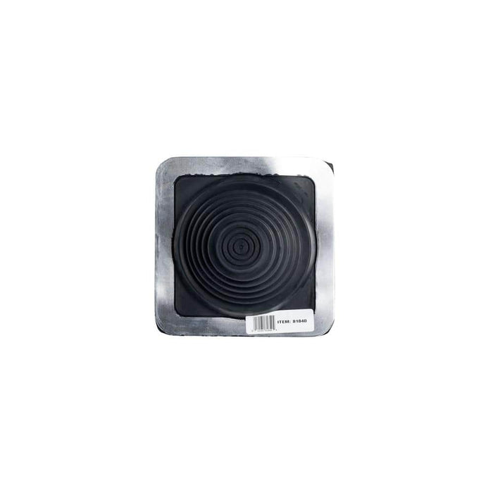 Rain Diverter 1/4 in. x 5-3/4 in. Aluminum Metallic Vent with Black Collar