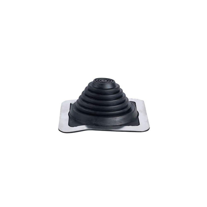 Rain Diverter 1/4 in. x 5-3/4 in. Aluminum Metallic Vent with Black Collar