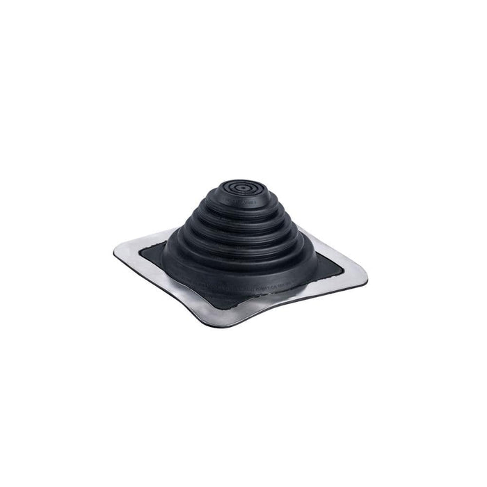 Rain Diverter 1/4 in. x 5-3/4 in. Aluminum Metallic Vent with Black Collar