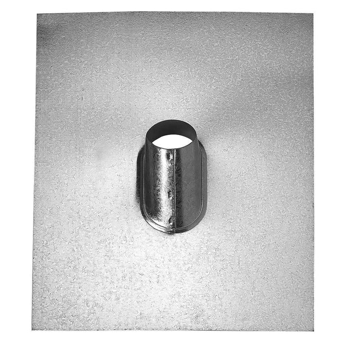 Vent Pipe Flashing 2 in. Galvanized Steel Metallic with FHA Base 26-Gauge