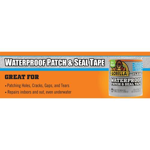 Waterproof Patch and Seal Tape, Clear, 8 ft.