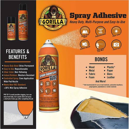 Adhesive, Spray, 14 oz.