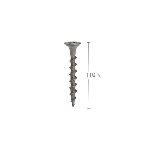 Drywall Screws #6 x 1-1/4 in. Philips Bugle-Head Coarse Thread Sharp Point 20 lb./Pack