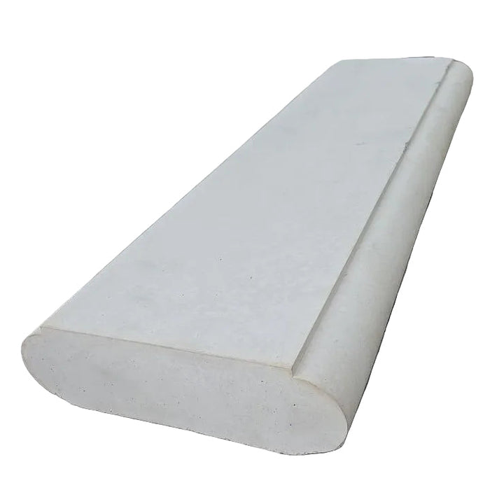 Stair End Classic 8 in x 24 in Granada White