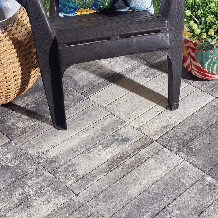 Step Stone Paver 16 in. x 16 in. x 2 in.  Graphite Blend Concrete Pavestone 2