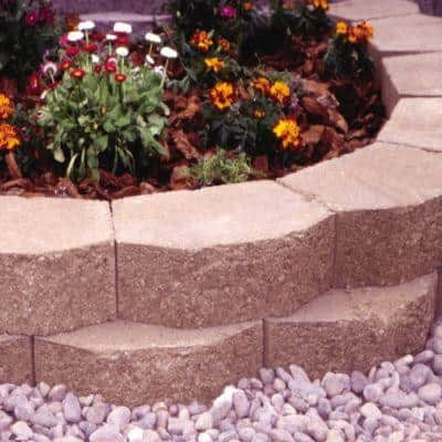 Retaining Wall Block 3.5 in. x 8 in. x 12 in. Gray Charcoal Concrete 7