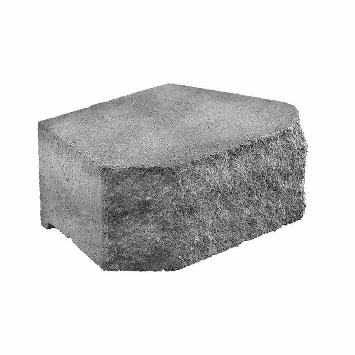 Retaining Wall Block 3.5 in. x 8 in. x 12 in. Gray Charcoal Concrete 1