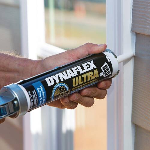 Exterior Sealant, DYNAFLEX Ultra, Advanced, Gray, Window, Door, and Siding, 10.1 oz.