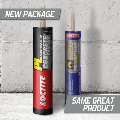 Polyurethane Sealant, PL Concrete Crack and Masonry, Limestone, 10 oz Cartridge (each)