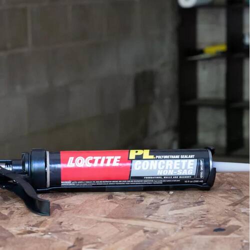 Polyurethane Sealant, PL Concrete Crack and Masonry, Limestone, 10 oz Cartridge (each)