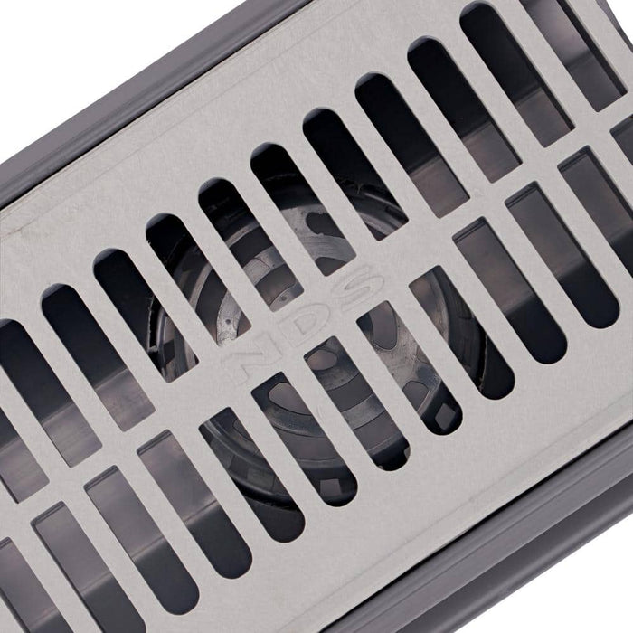 Channel Drains 7 in. Speed-D With Bottom Outlet Poly Grey 13