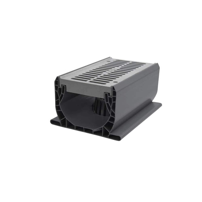 Channel Drains 7 in. Speed-D With Bottom Outlet Poly Grey 4