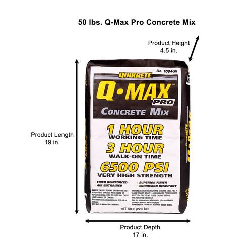 Q-Max Pro Concrete Mix PSI-6500 (50 lbs.)