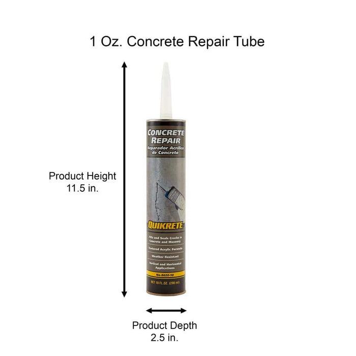 Concrete Repair 10.1 oz. Grey Quickrete 5
