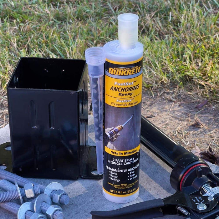 Fast Setting Anchoring Epoxy 8.6 oz. Grey Quickrete 2