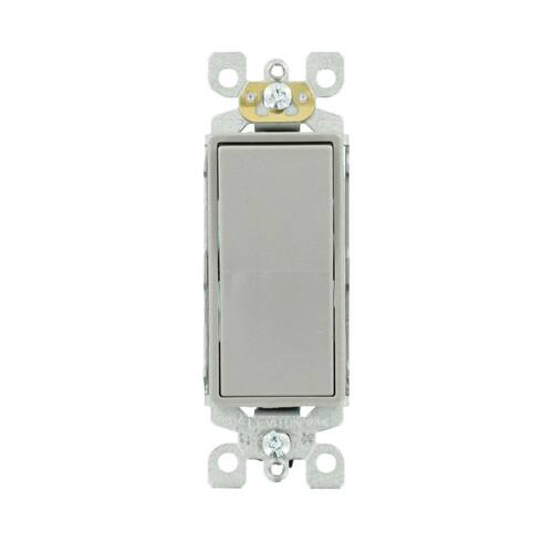 Switch Single-Pole AC Quiet 15 Amp, Gray Decora Same-Day Delivery