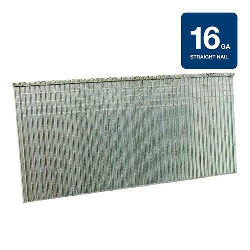 Finish Nails 1-1/2 in. x 16-Gauge Electrogalvanized Steel 4000 pcs