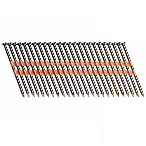 Framing Nails Plastic Collated Exterior Galvanized Smooth Shank 3-1/4 in. x 0.131 in. 21° Angled 1000 pcs