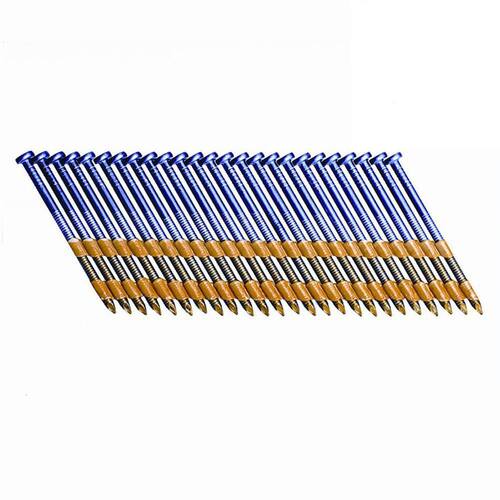 Framing Nails 3 in. x 0.120 in. Plastic Collated 21-Degree Angled Round Head Exterior Galvanized Ring Shank 1000 pcs