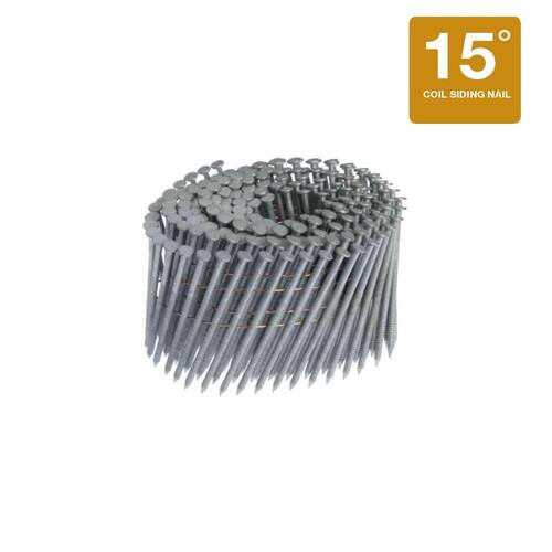 Framing Nails 15-Degree Angled Wire Collated Exterior Galvanized Ring Shank 2 in. x 0.092 1200 pcs