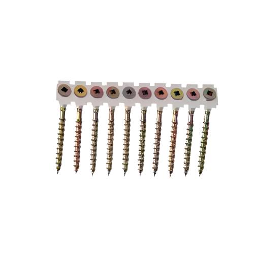 #8 Subfloor Screw 1-3/4 in.  Square Drive Plastic Collated phosphate Coated Coarse  (1000-Pack)