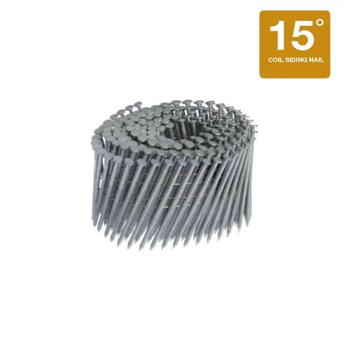 Exterior Galvanized Wire Collated Ring Shank Nails 2 in. x 0.092 in. 15-Degree Angled 3000 pcs