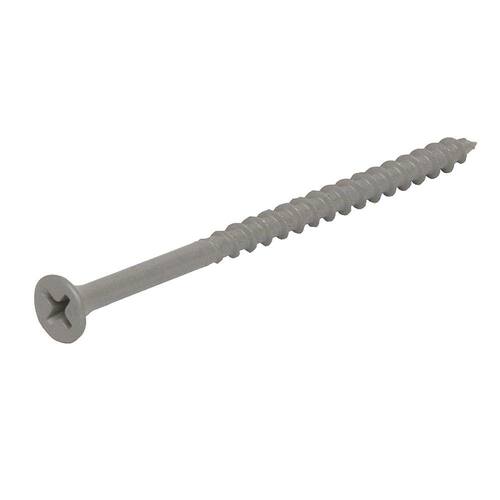 Philips Bugle-Head Coarse Thread Sharp Point Polymer Coated Exterior Screws, #6 x 1-1/4 in., 5 lbs./Pack