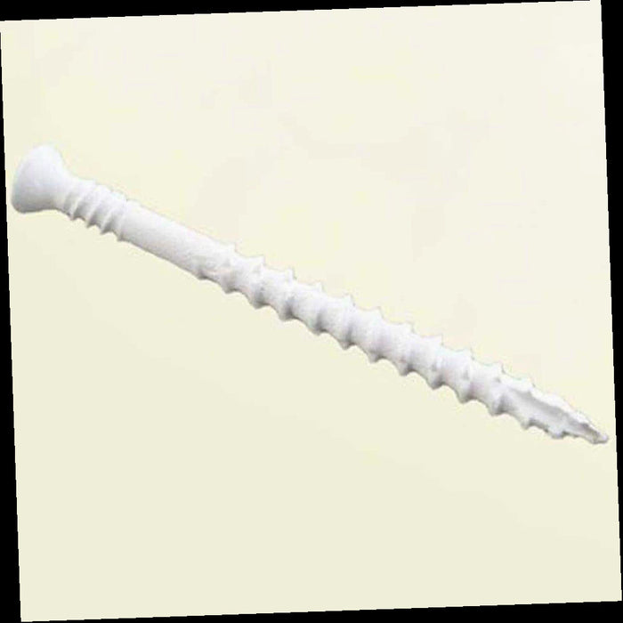 White PVC Trim Screw, 2-1/4 in., 1 lb.-Pack