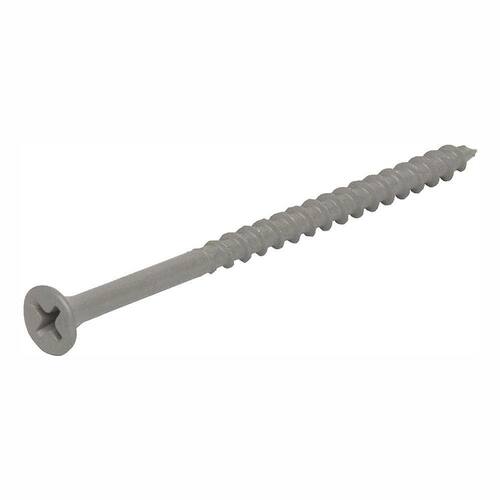 Philips Bugle-Head Coarse Thread Sharp Point Polymer Coated Exterior Screws, #8 x 3 in., 25 lbs./Pack