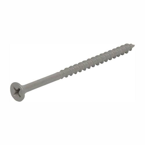 Philips Bugle-Head Coarse Thread Sharp Point Polymer Coated Exterior Screw, #9 x 3 in., 1 lb./Pack