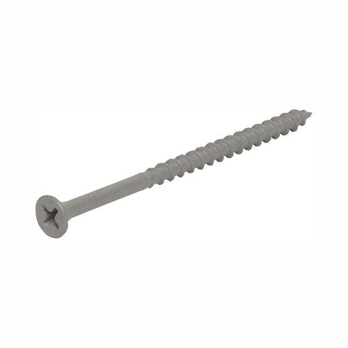 Philips Bugle-Head Coarse Thread Sharp Point Polymer Coated Exterior Screw, #10 x 4 in.