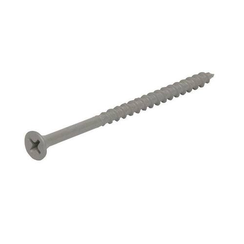 Philips Bugle Head Coarse Thread Sharp Point Polymer Coated Exterior Screws, #10 x 4 in., 5 lbs./Pack