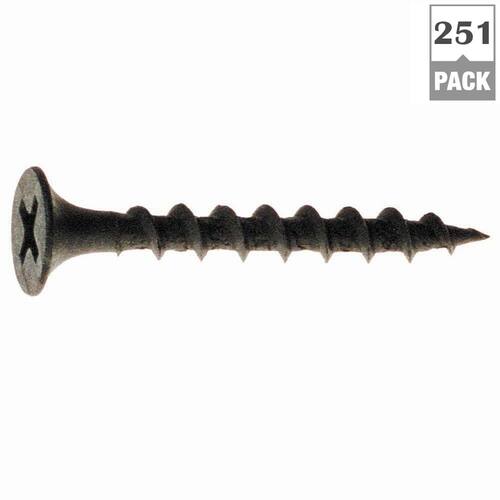 Drywall Screws #6 x 1-1/4 in. Philips Bugle-Head Coarse Thread Sharp Point 1 lb./Pack