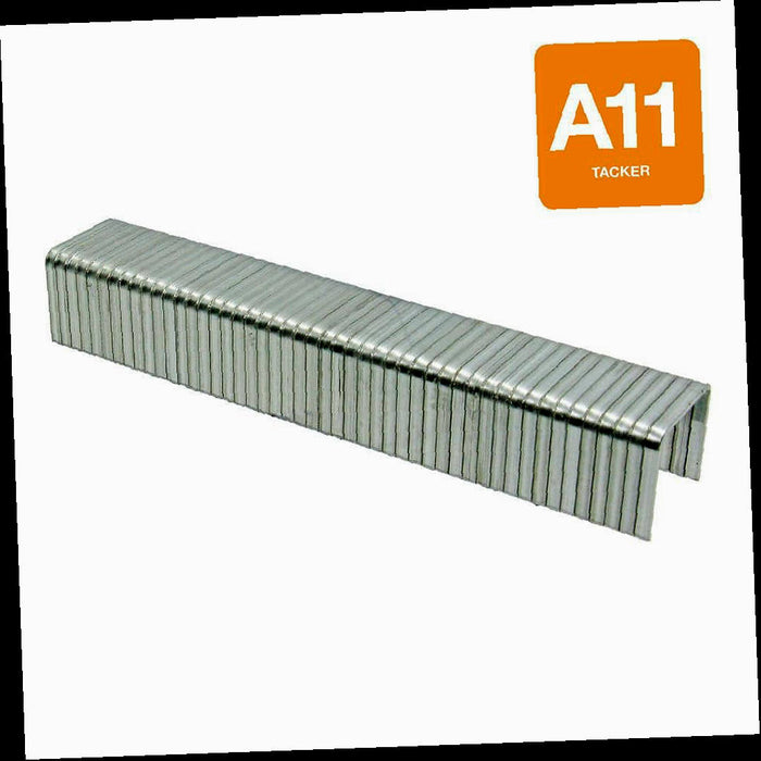 Collated Adhesive Electrogalvanized A11-Style Tacker Staples 3/8 in. x 3/8 in. 5000 per Box