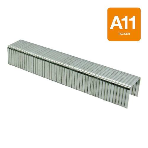 Collated Adhesive Electrogalvanized A11-Style Tacker Staples 3/8 in. x 3/8 in. 5000 per Box