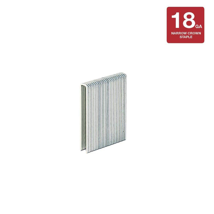 Narrow Crown Finishing Staples L-Style 1/4 in. x 1-1/4 in. 18-Gauge Electrogalvanized Adhesive Collated (5000 per Box) — view 6