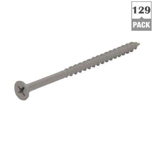 Exterior Screws #8 x 2 in. Phillips Bugle-Head Coarse Thread Sharp Point Polymer Coated (1 lb./Pack)