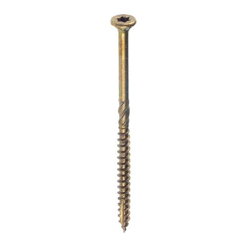 Wood Screw #9 x 2-1/2  in. Bugle Head Torx Yellow Zinc-plated (300-Pack)