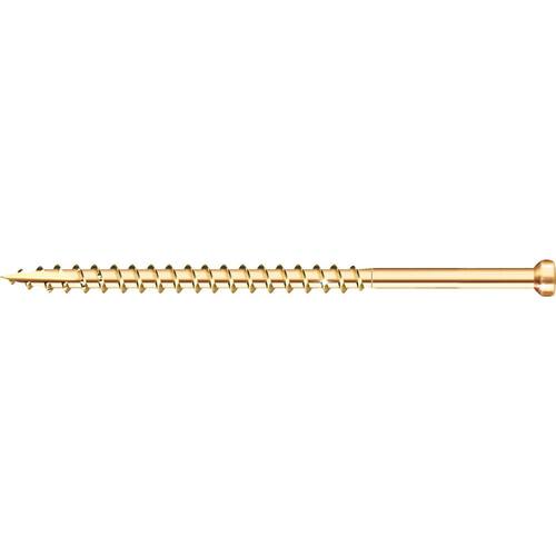 Wood Deck Finish Screw #8 x 3-1/8 in. Star Drive Trim-Head (300-Per Pack)