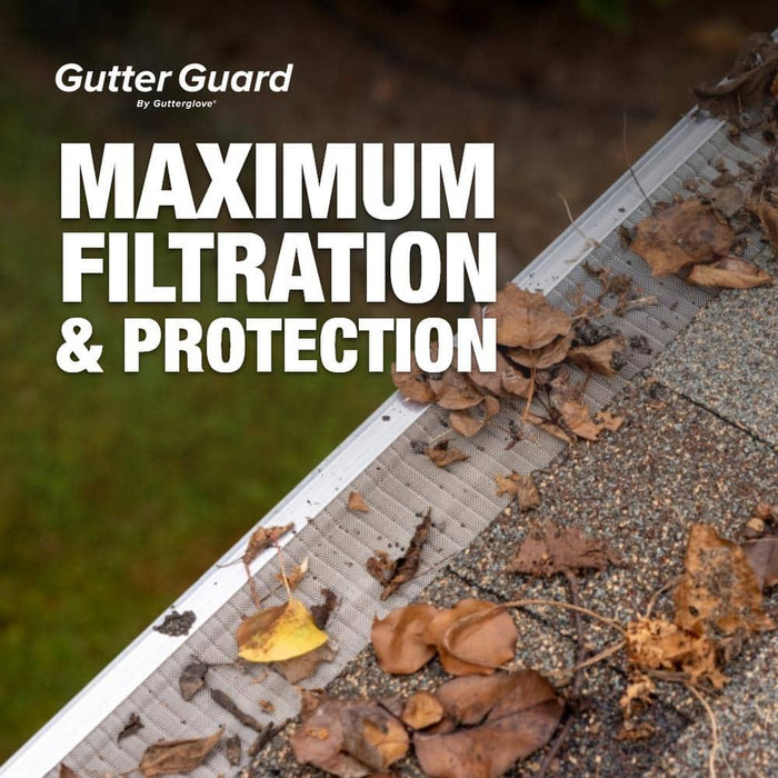 Gutter Guard Micro-Mesh 5-1/2 in. x 3 ft. Steel Stainless