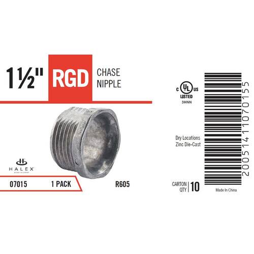 Rigid Chase Conduit Nipple 1-1/2 in. Male