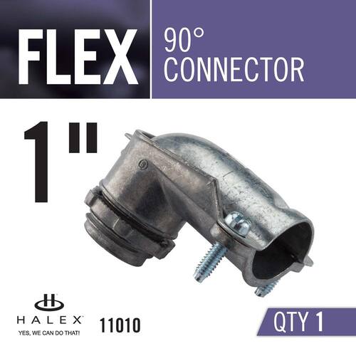 Flexible Metal Conduit (FMC) Connectors 1 in. 90-Degree