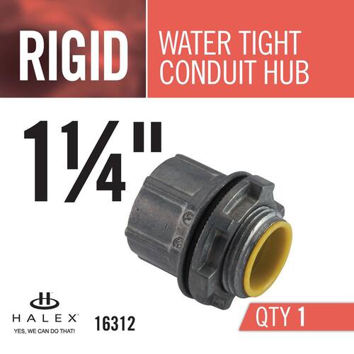 Rigid Water-Tight Conduit Hub 1-1/4 in. Male