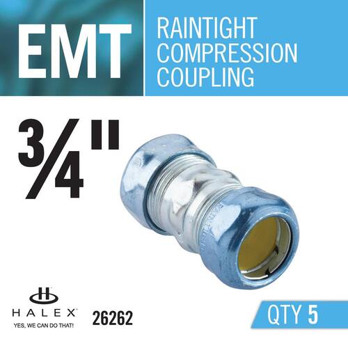 Rain-Tight Coupling 3/4 in.