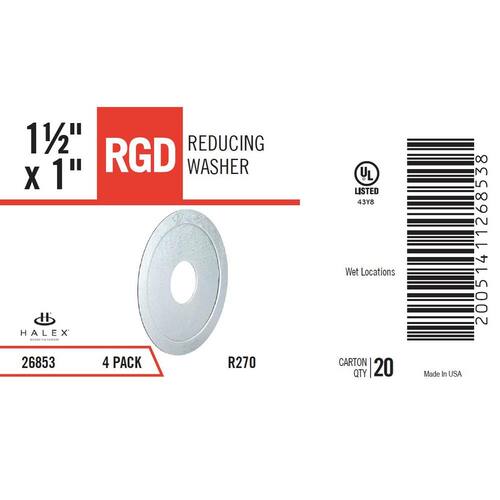 Rigid Conduit Reducing Washer 1-1/2 in. x 1 in. (4-Pack)