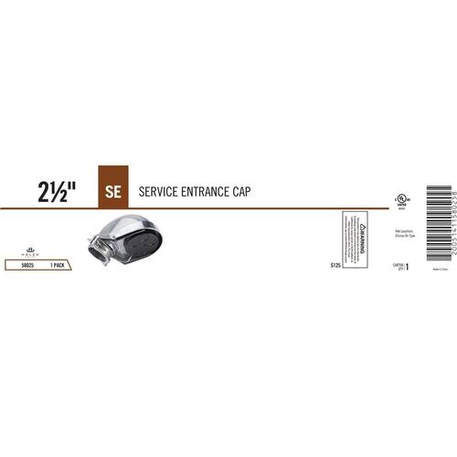 Service Entrance (SE) Cap Standard Fitting 2-1/2 in.